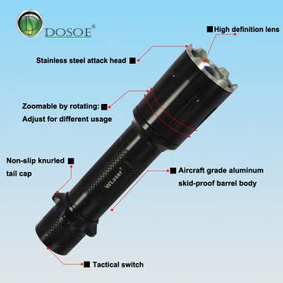 white laser flashlight/long-distance white laser searchlight/10 Watt white laser torch